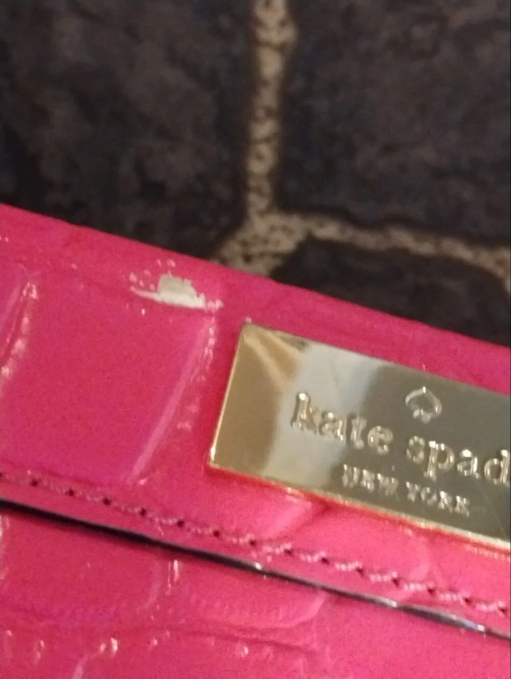 Kate Spade Alice Ridgely Avenue Pink Sapphire leather satchel RARE VINTAGE